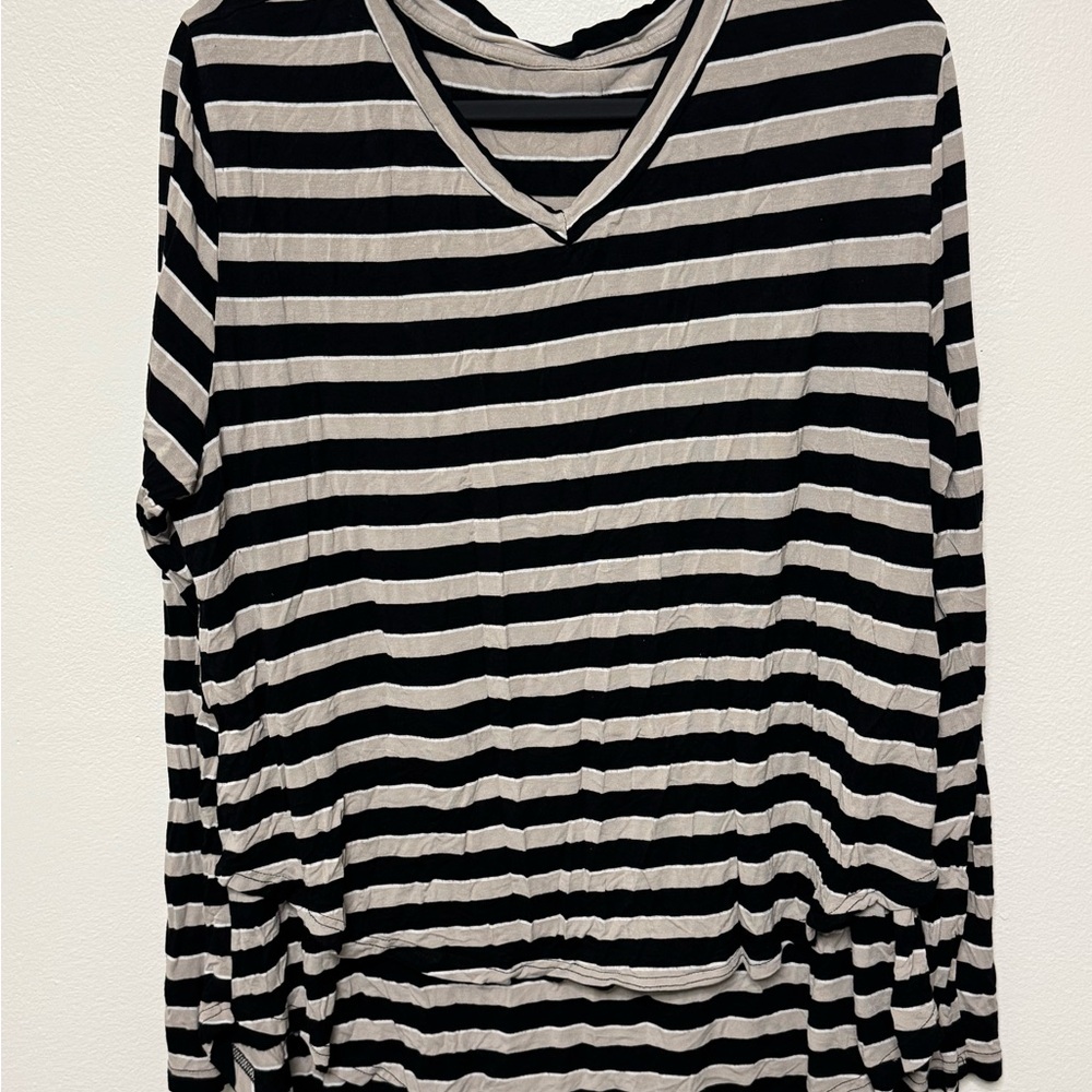 Latched Mama Striped Nursing Top